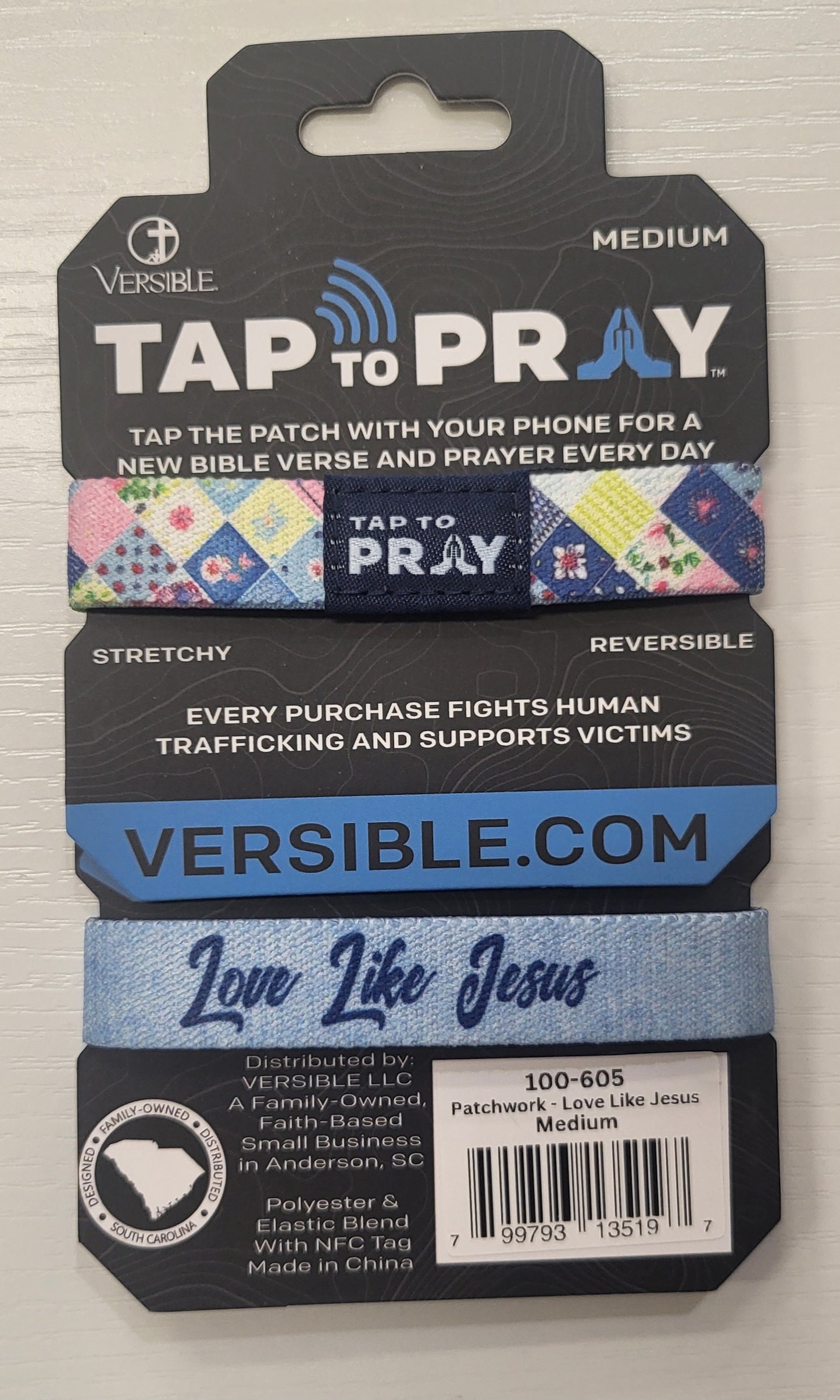 Patchwork love like Jesus tap to pray
