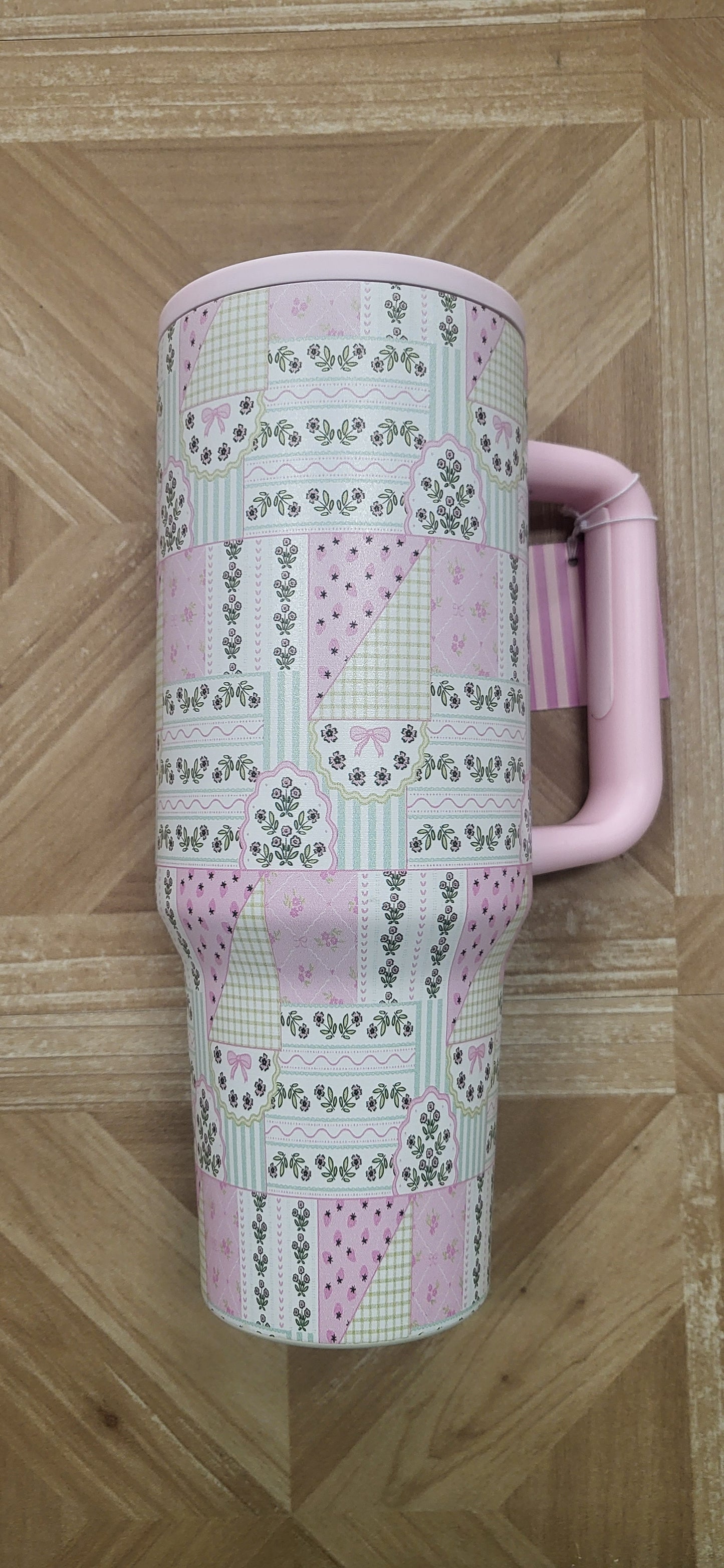 Floral Patchwork, 40oz Tumbler Spill Proof Lid (Copy)
