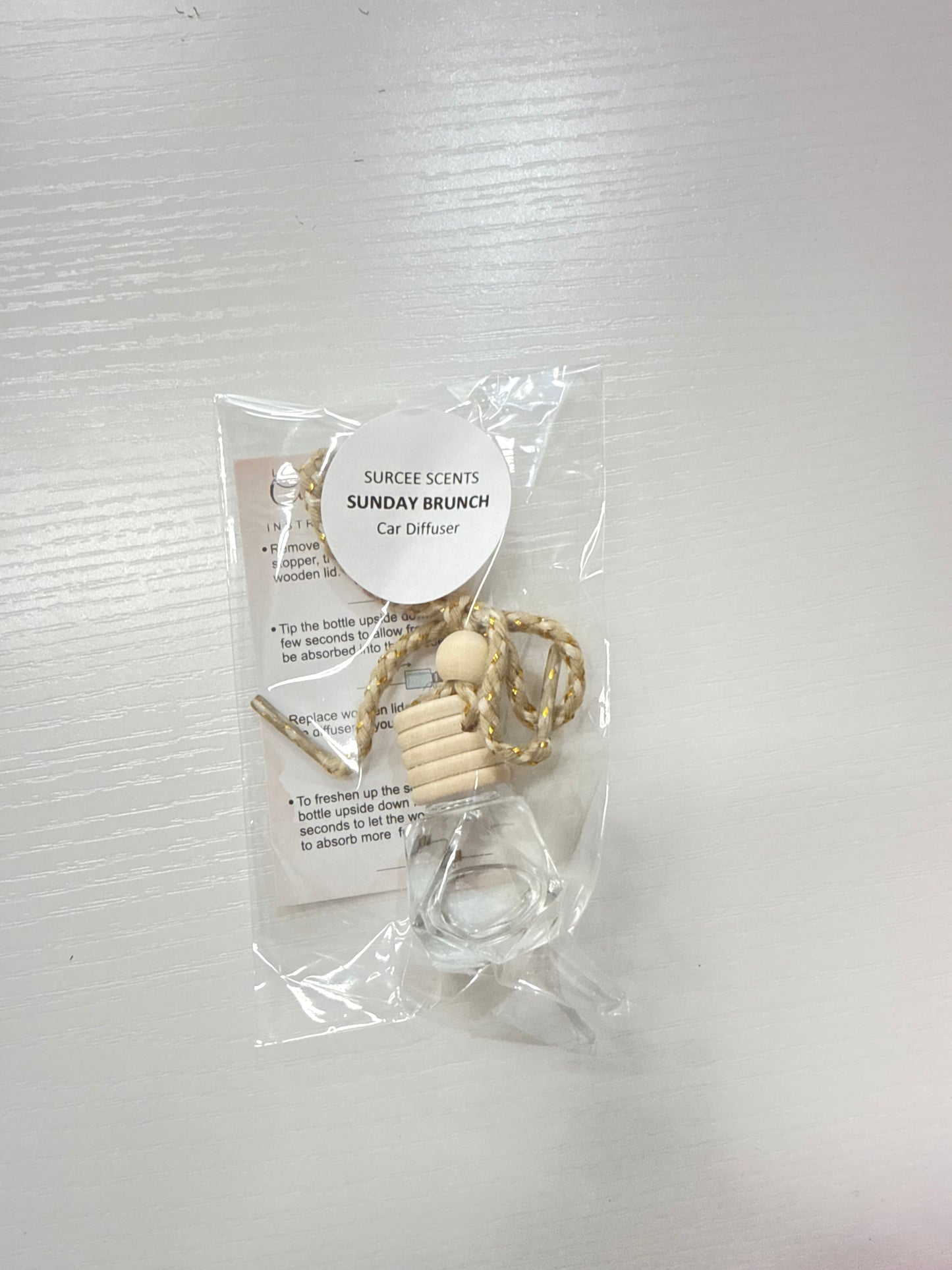 Sunday brunch hanging car diffuser