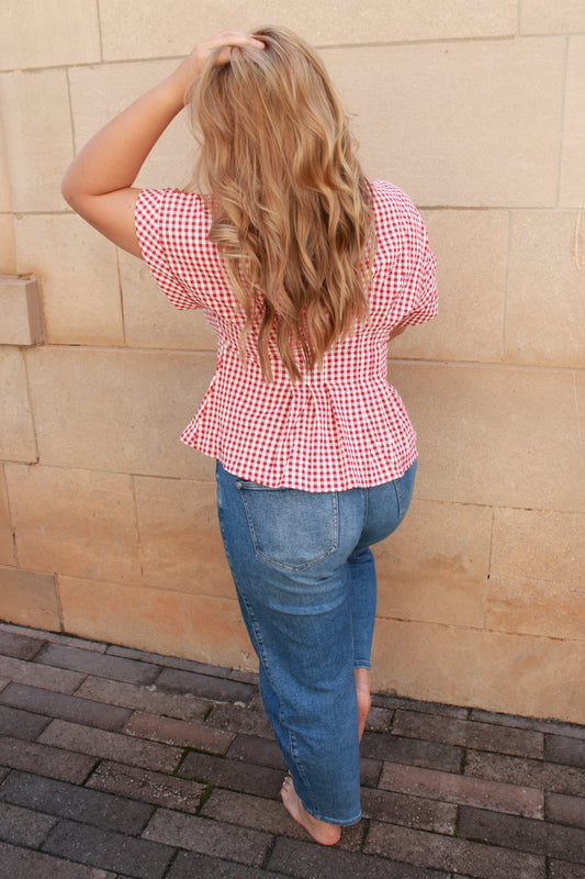 Oh yeah gingham top