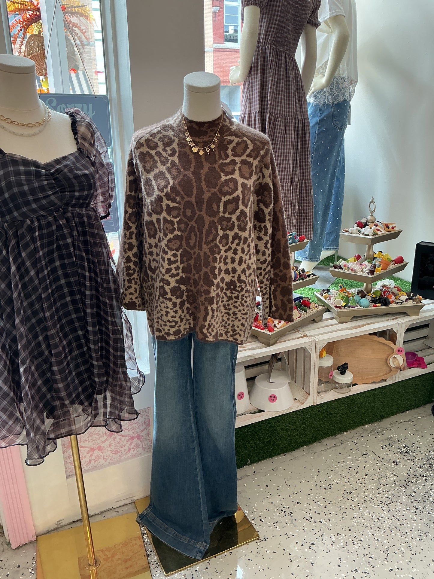 Mocha cheetah sweater