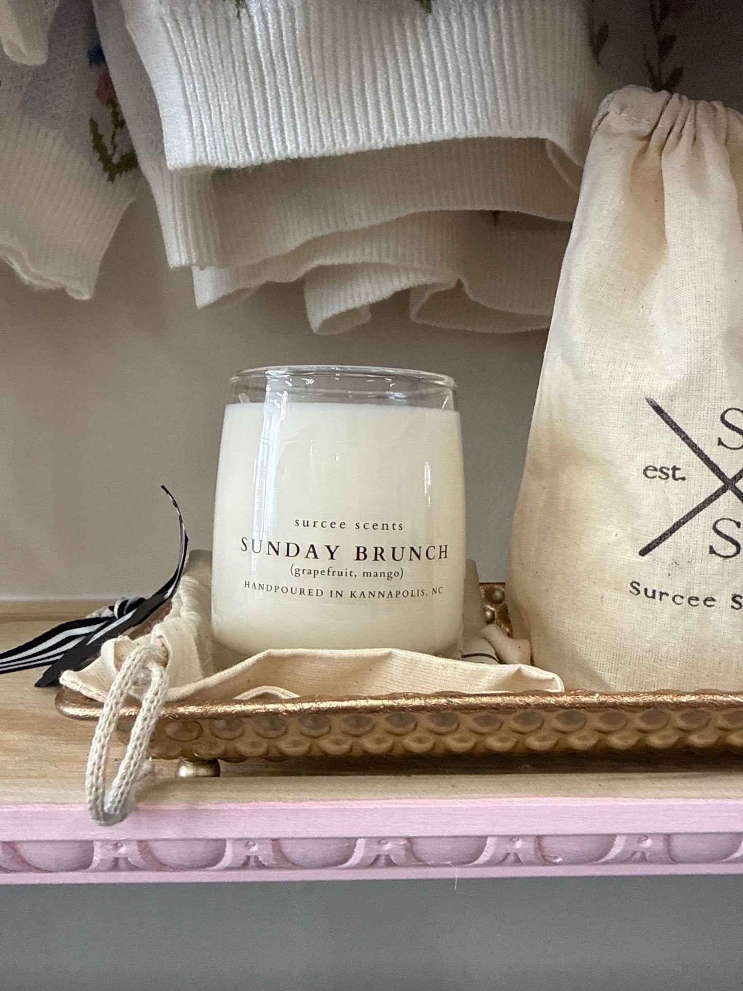 Sunday brunch candle