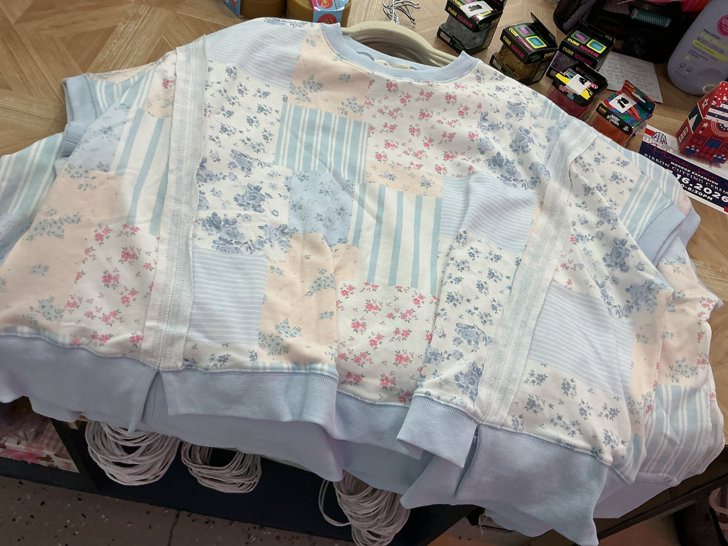 PATCHWORK FLORAL TEE!