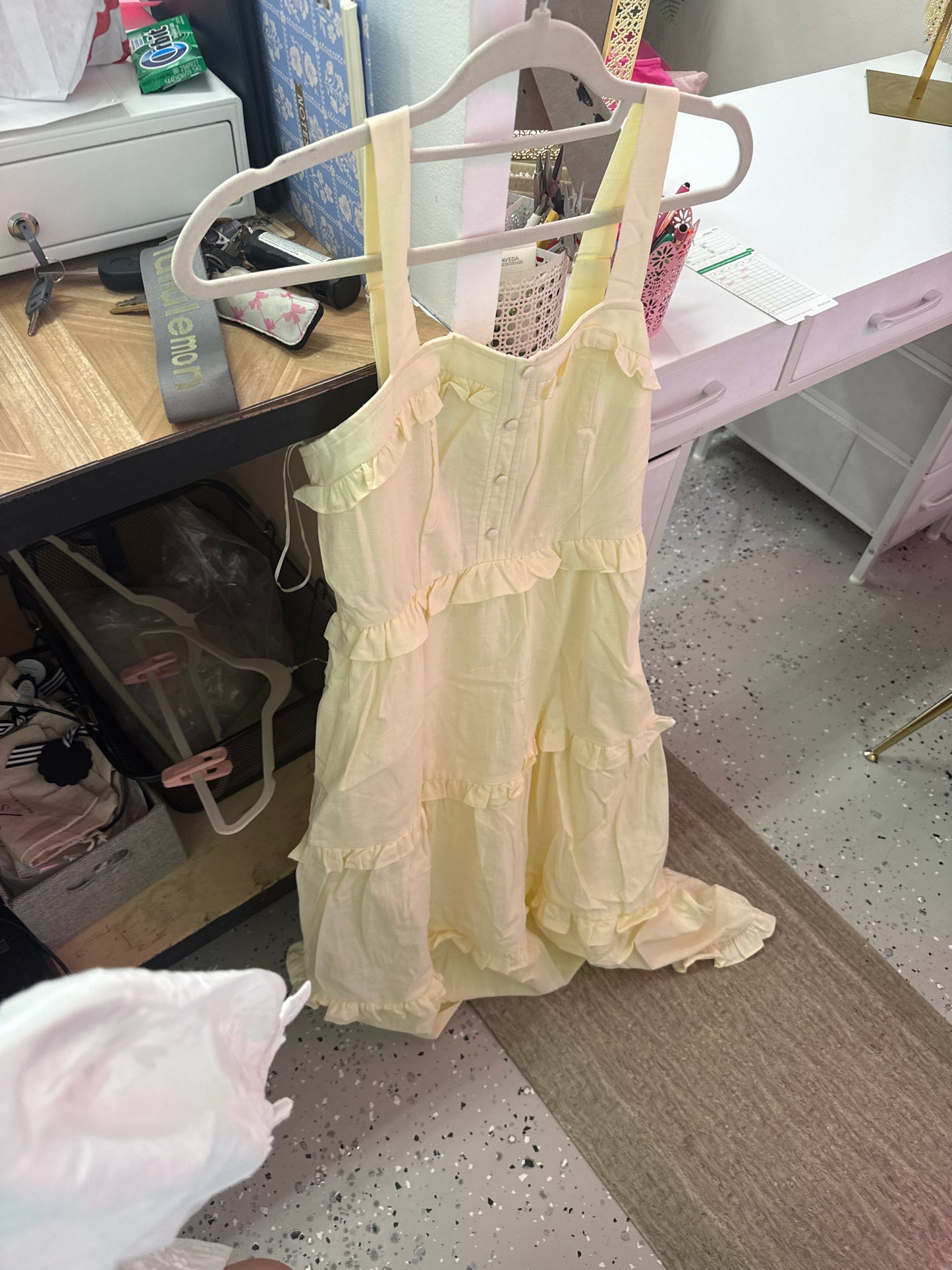 Ruffle butter, maxi dress 