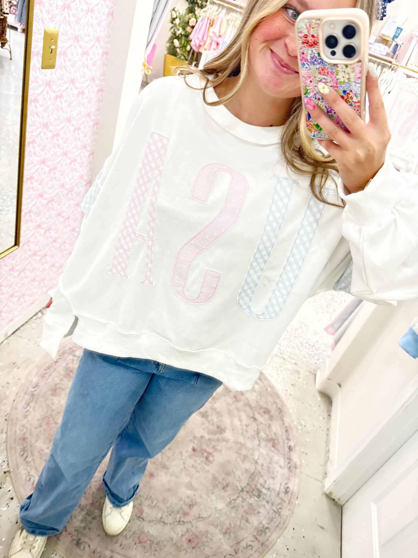 USA pastel patchwork