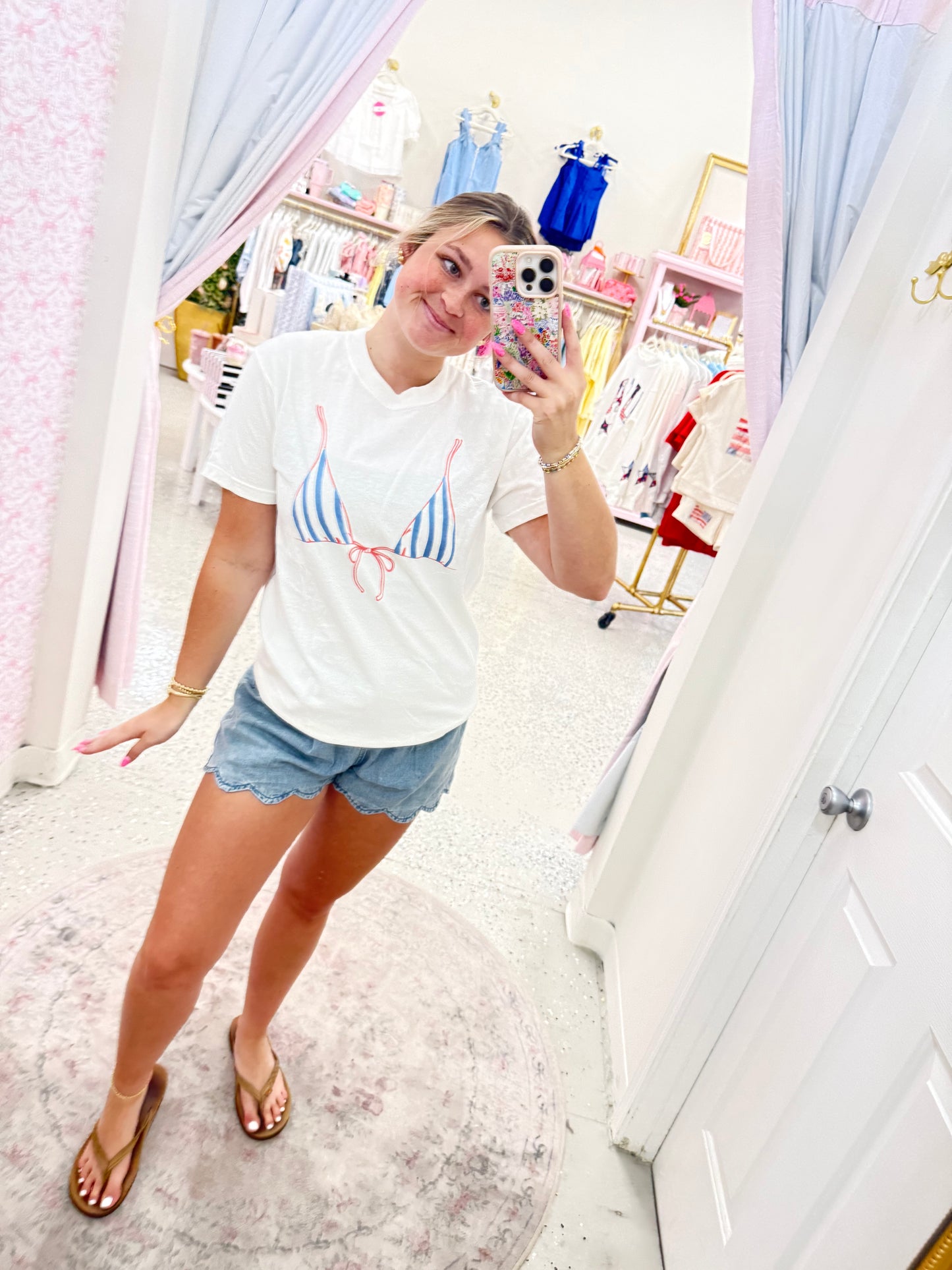 Bikini top tee