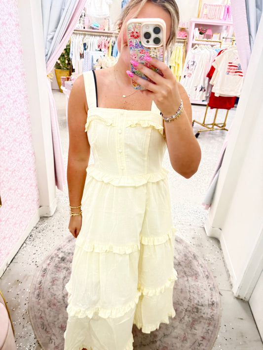 Ruffle butter, maxi dress ๏ฟผ