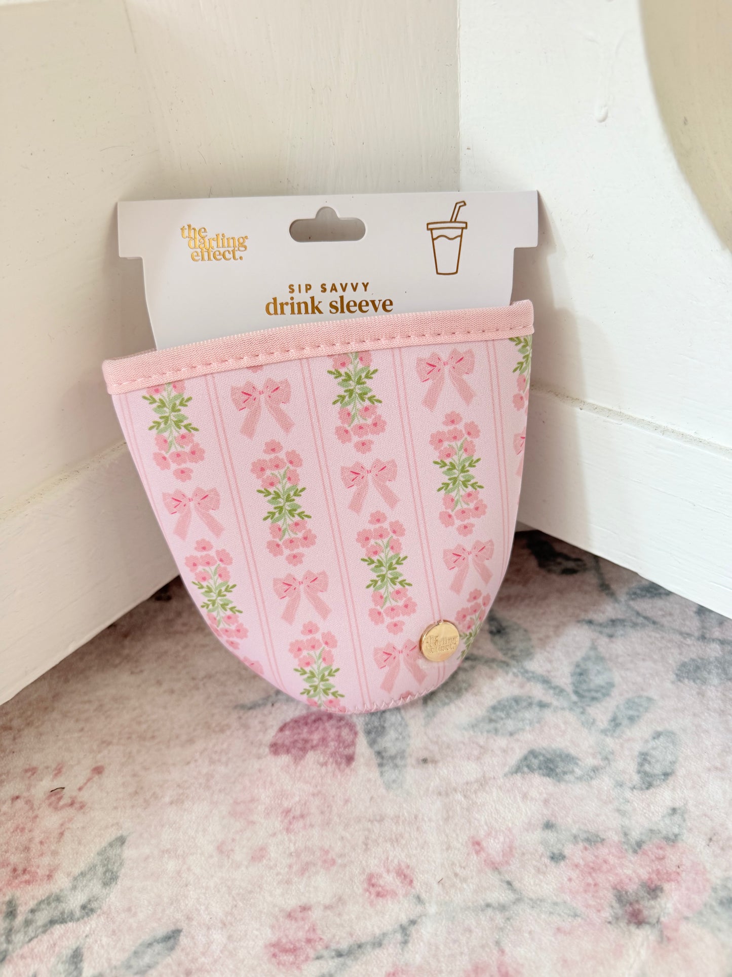 Large Sip Savvy Drink Sleeve - Oh So Fancy Pink