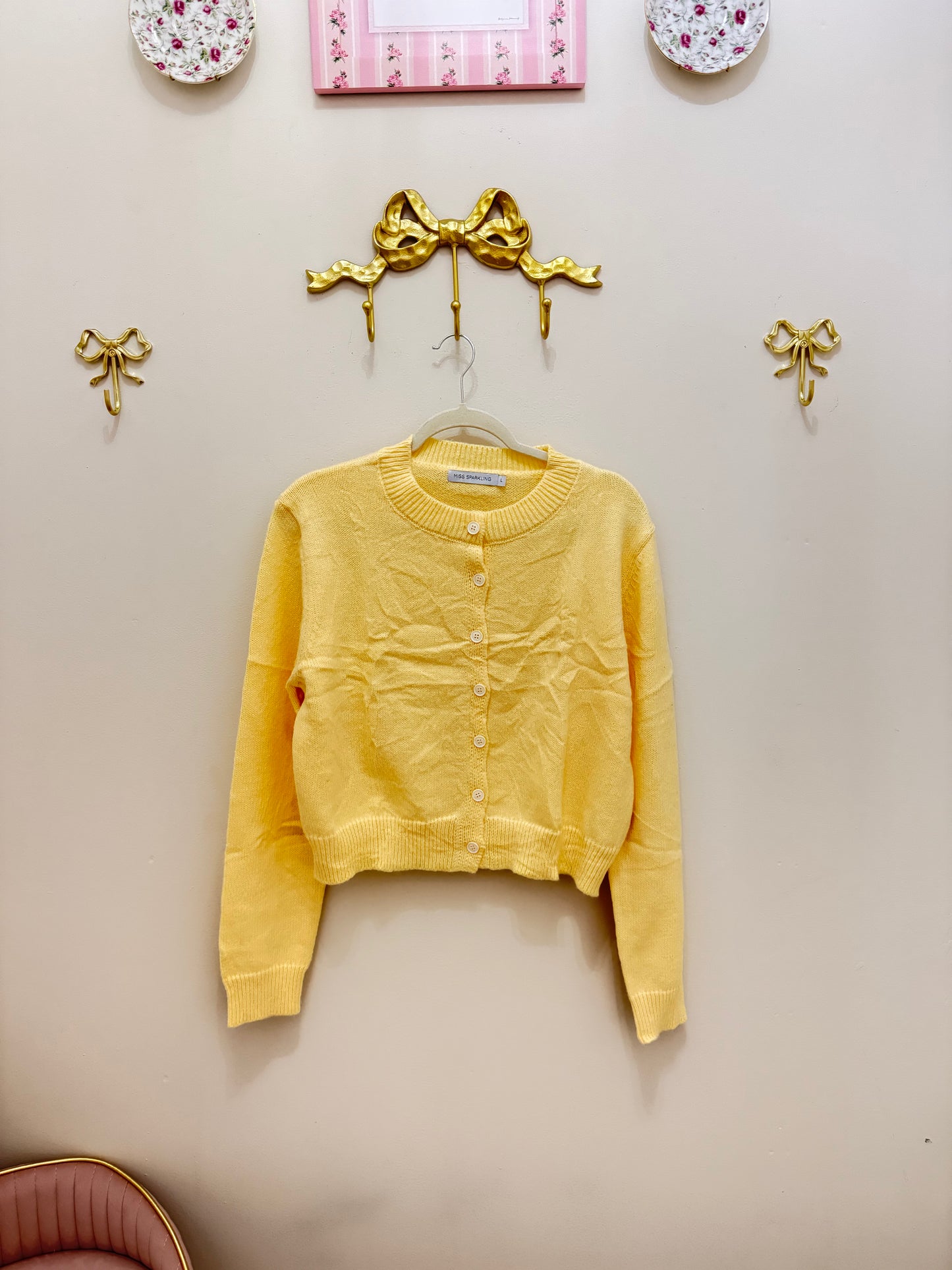 Butter yellow cardigan