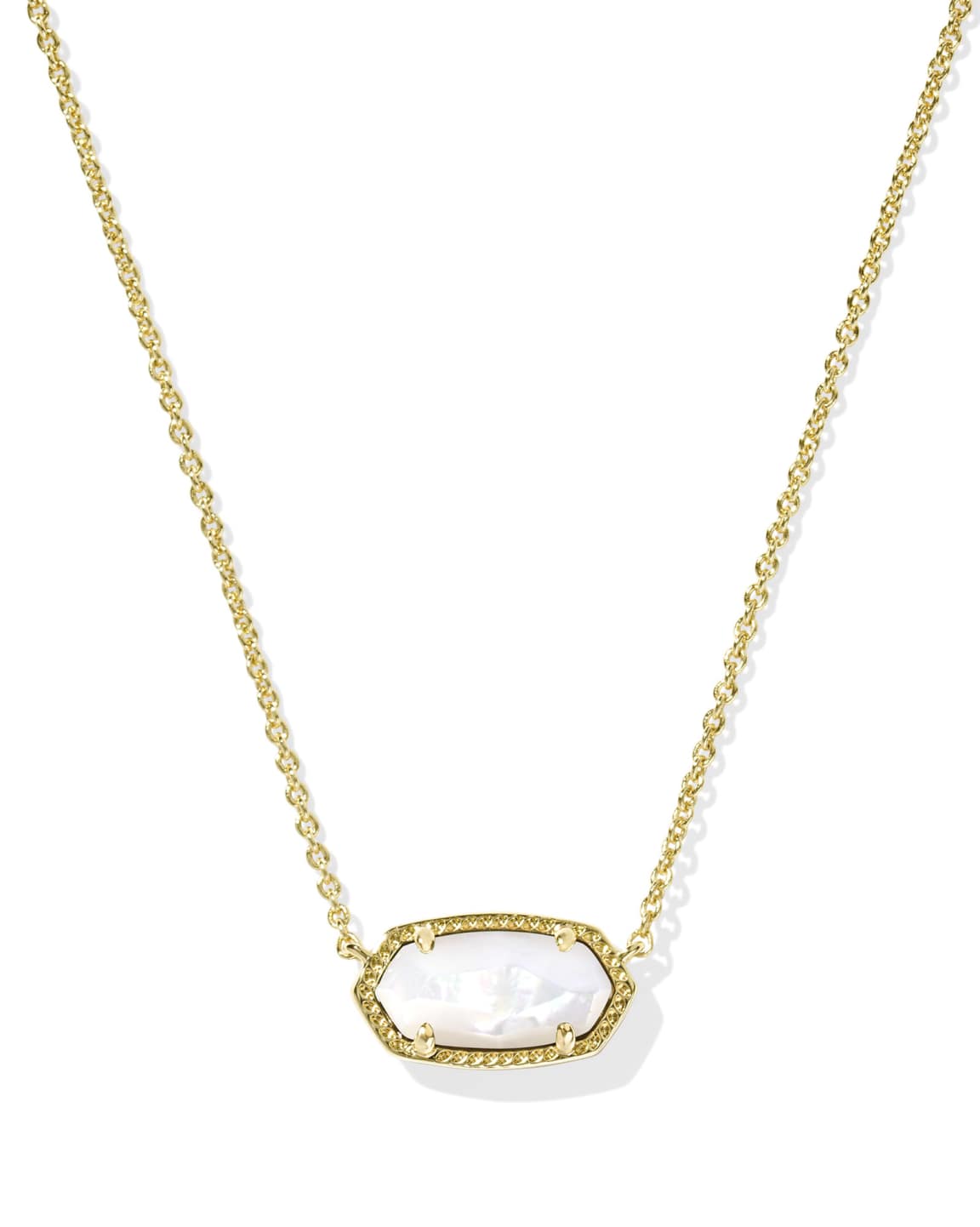 Elisa Necklace, Gold/Ivory MOP