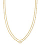 Emilie Multi Strand Necklace, Gold/Iri Drusy