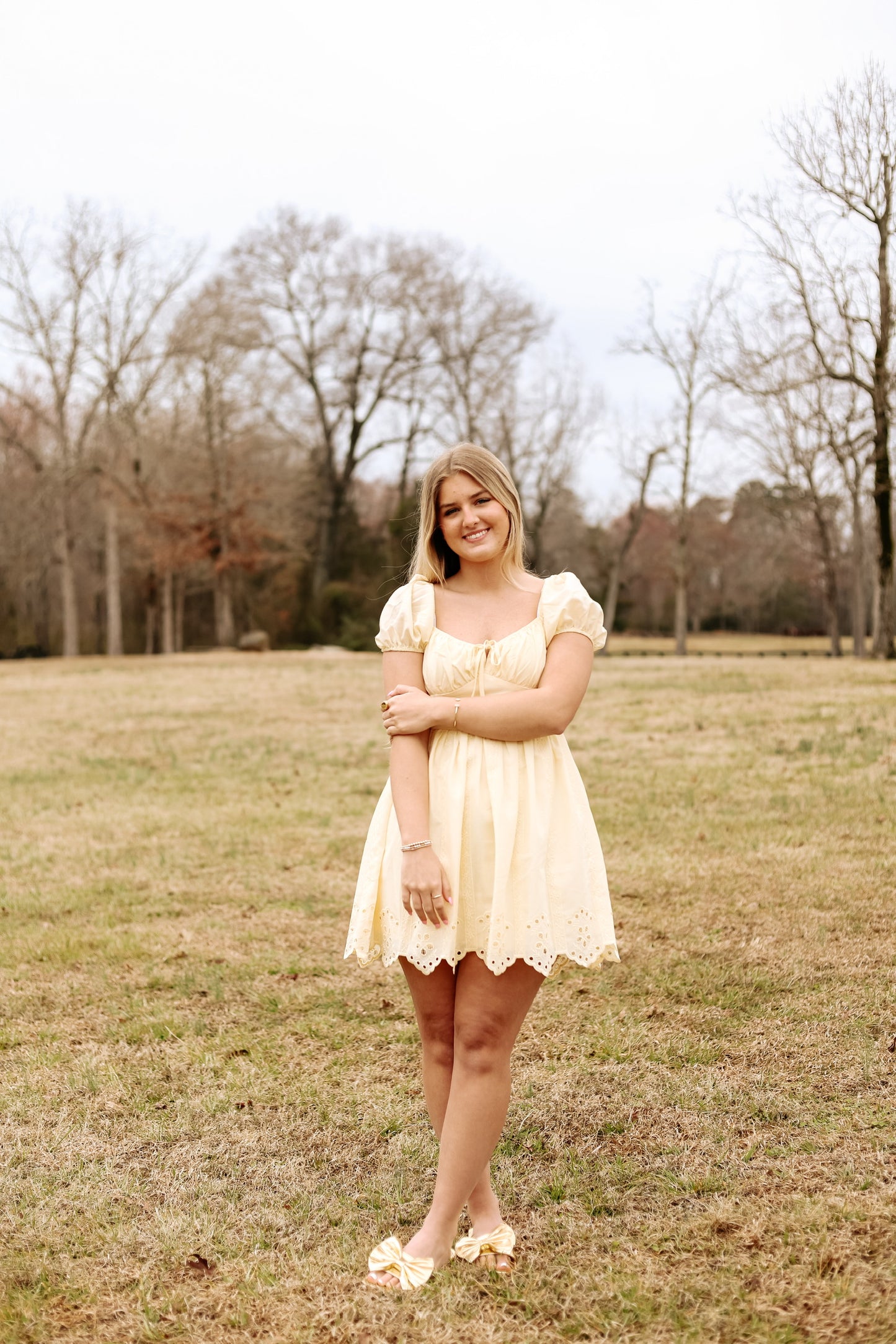 Butter yellow maxi dress