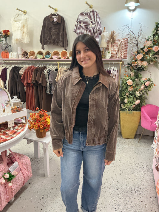 Corduroy brownie jacket