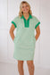 Kelly stripe Green mini dress