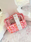 Clearly Chic Cosmetic Bag Set - Blushing Bows