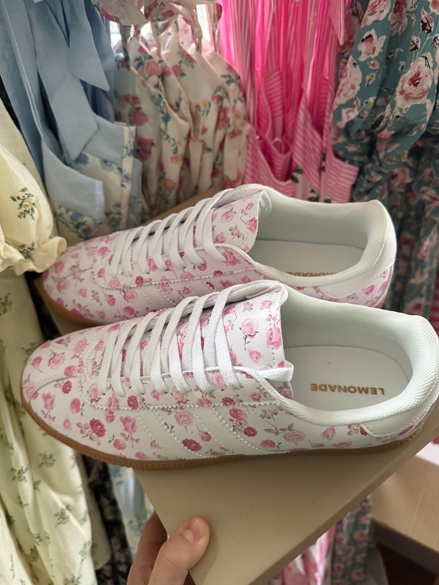 Floral Sneakers!