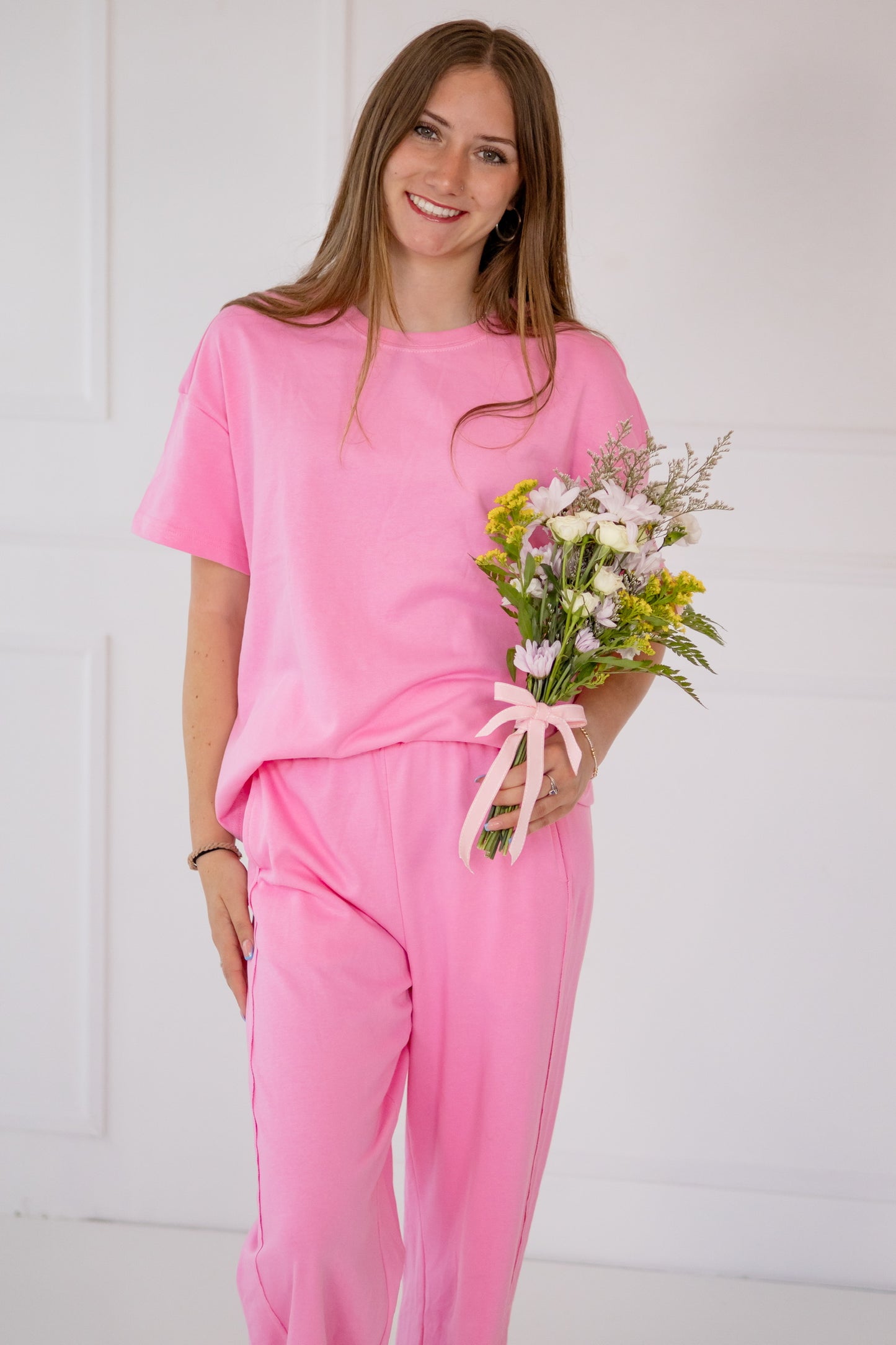 Bubblegum long pants set