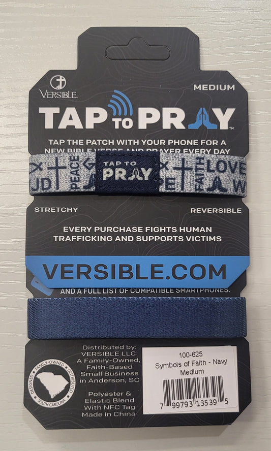 Symbols of faith tap to pray