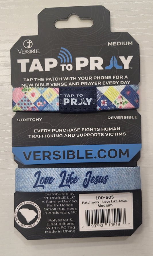 Patchwork love like Jesus tap to pray
