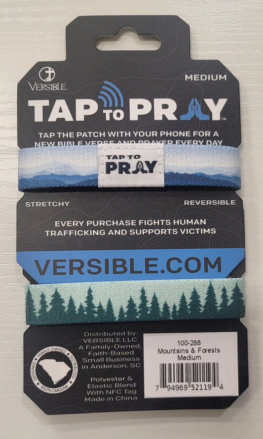 Mountains and forest tap to pray