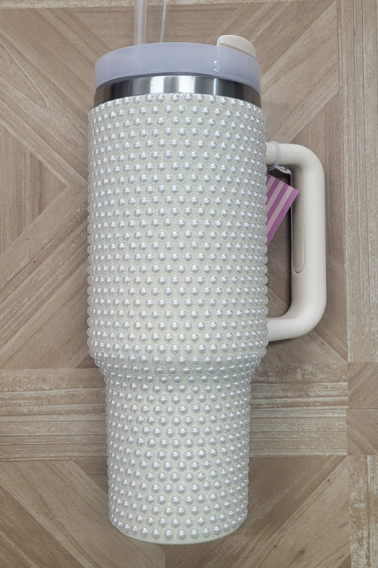 Cream Pearl 40oz Tumbler