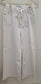 HW Featherweight Palazzo Jean w/Rose Gold Trim, White JB