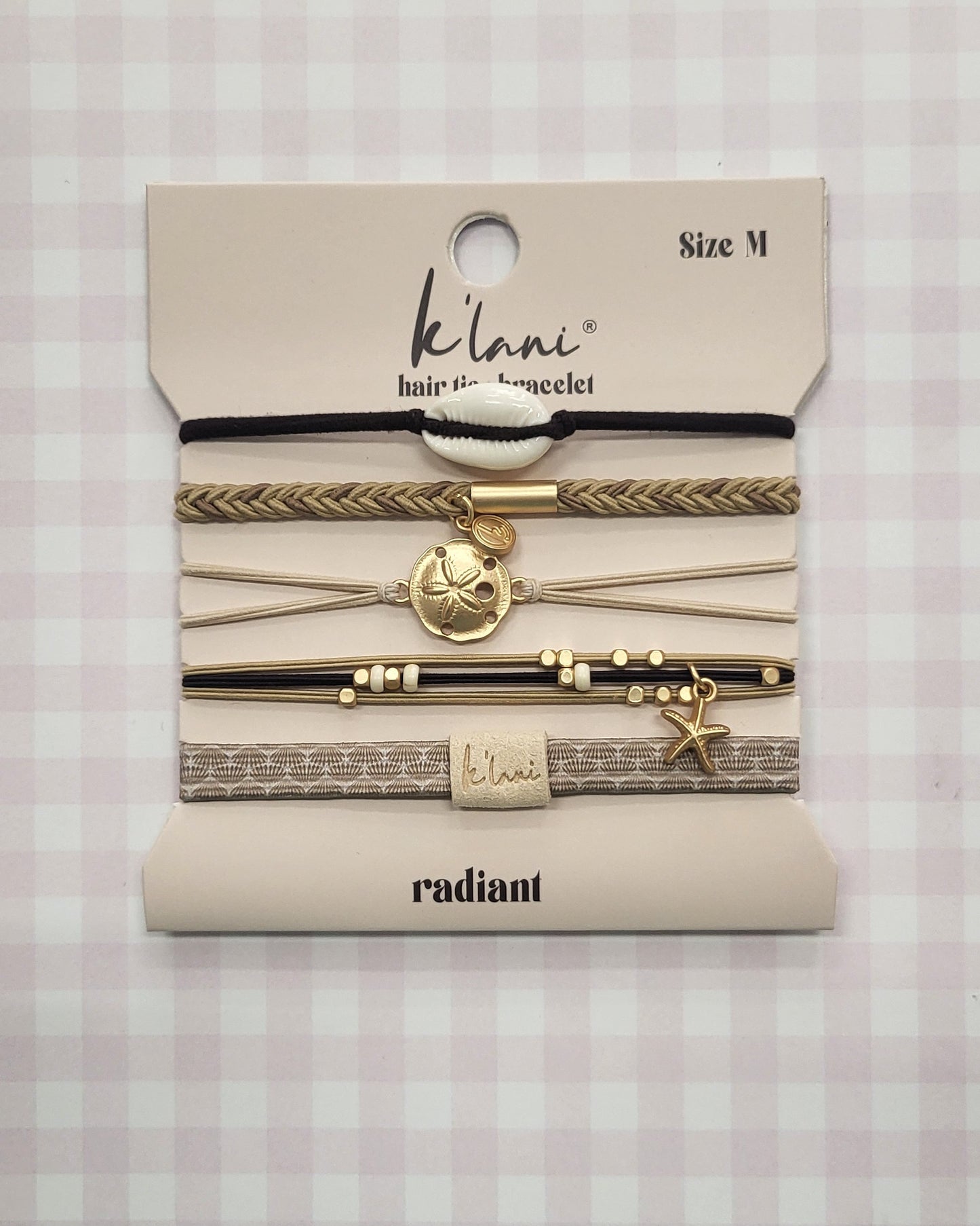 Radiant, K'lani Hair Tie/Bracelet Set