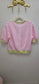 Striped French Terry Crop Sweatshirt, Pink/Lime
