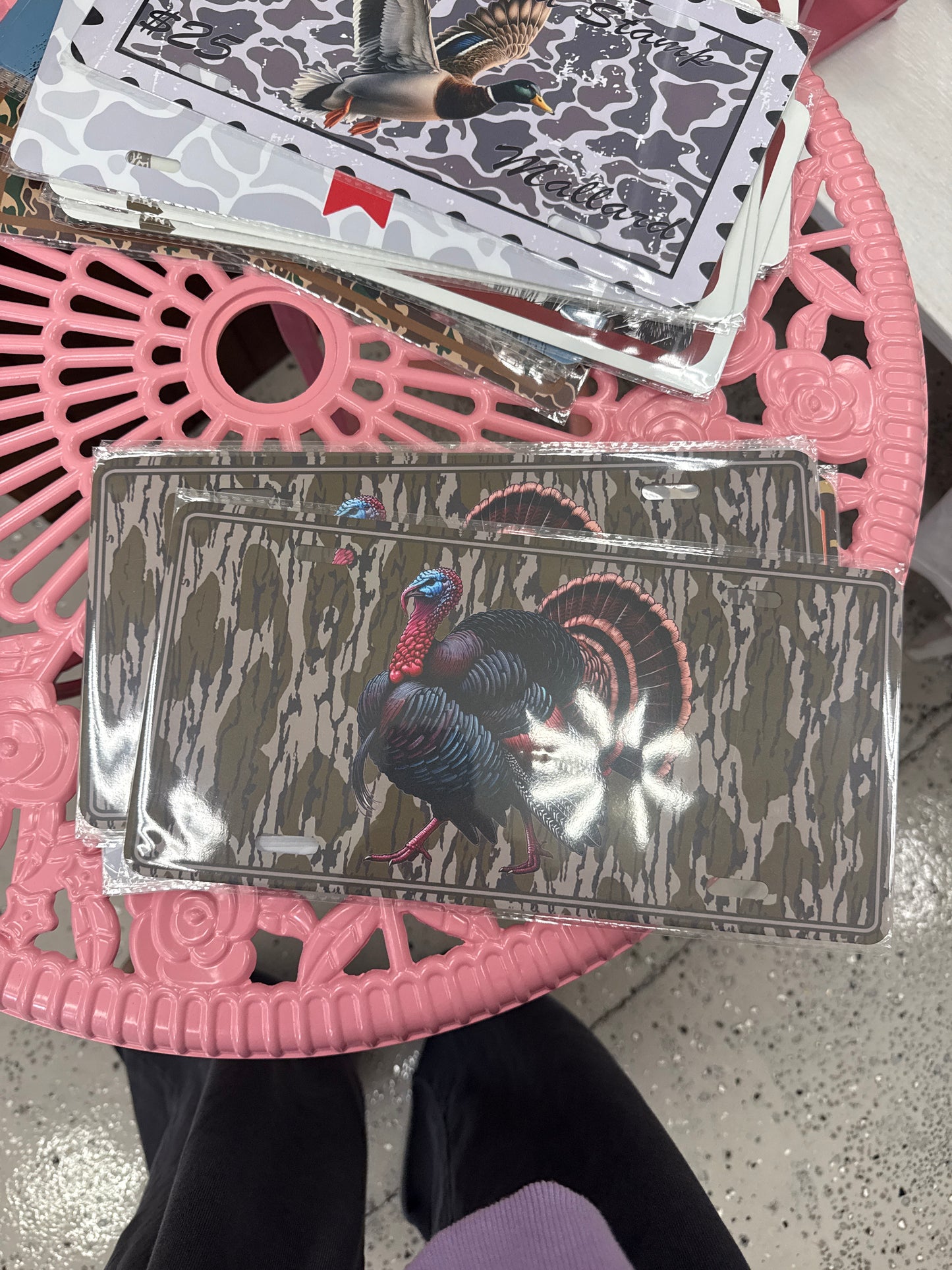 Mossy oak turkey plate