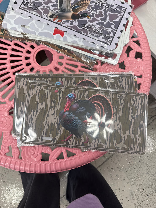 Mossy oak turkey plate