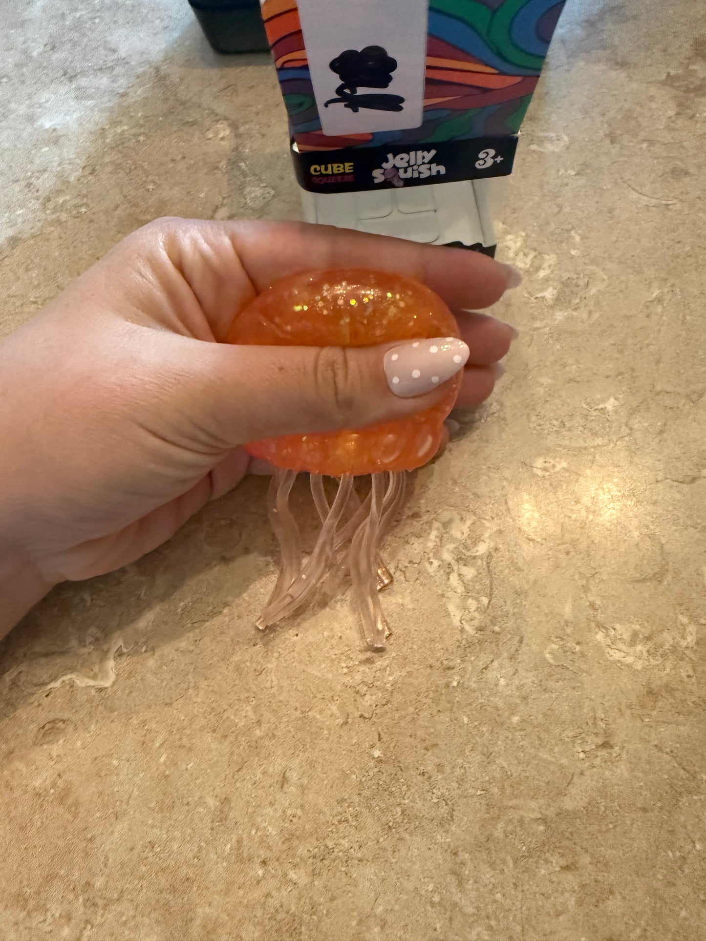 Orange Squishy Jelly fish