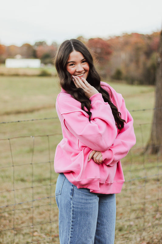 pink Mockneck￼
