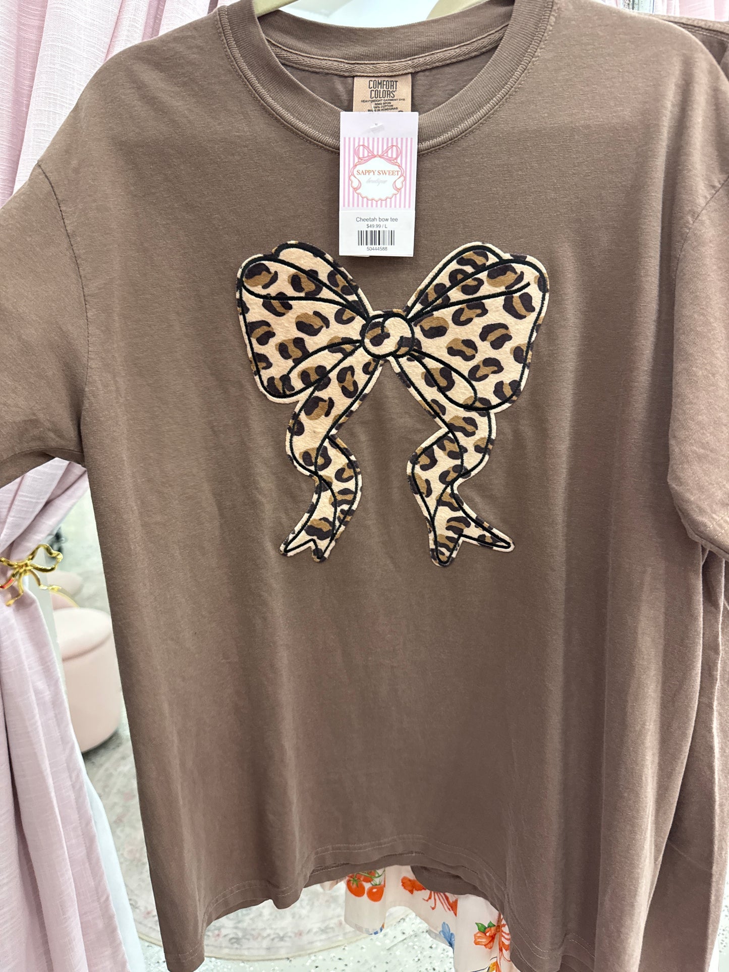 Cheetah bow tee