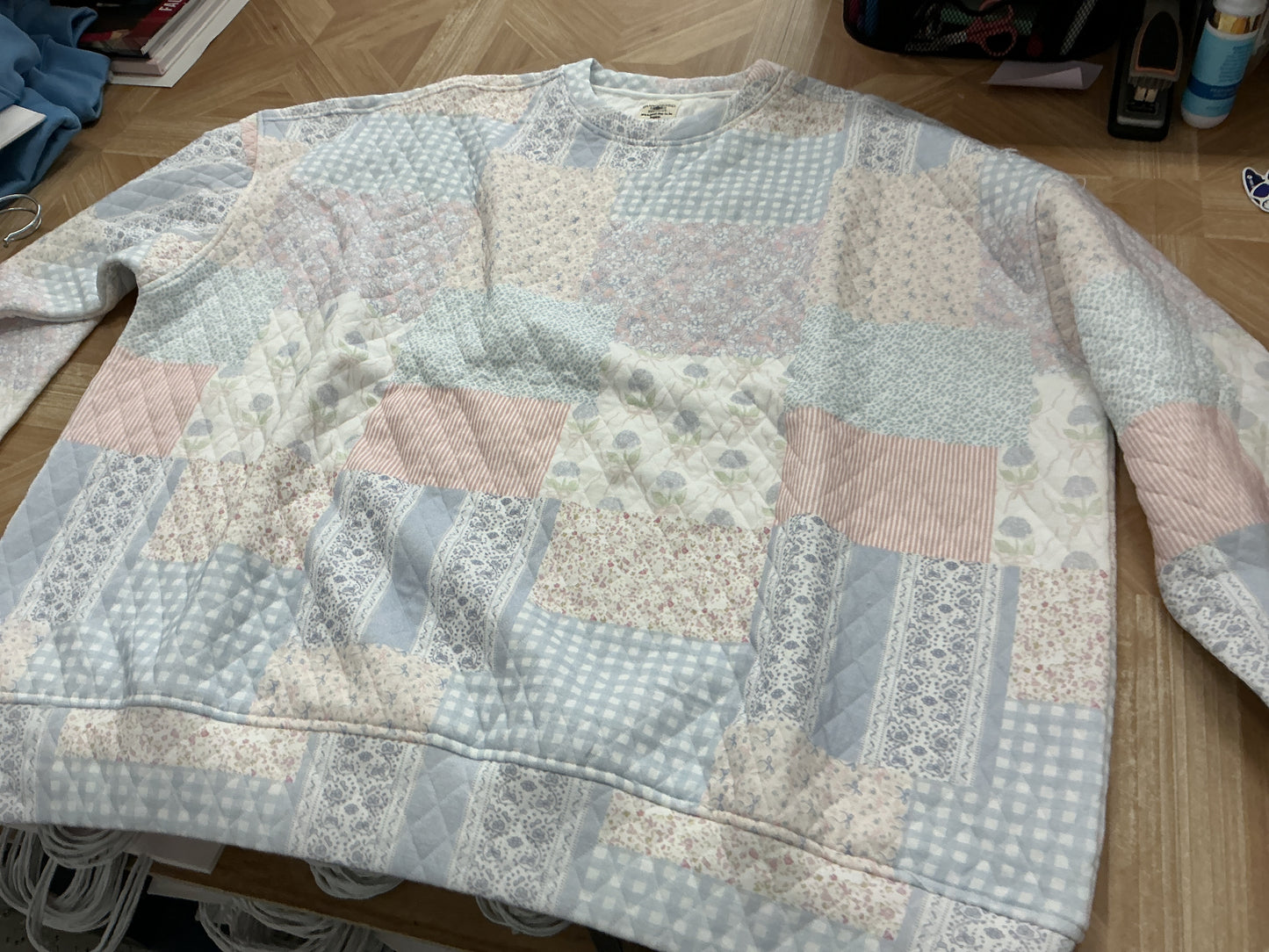 Quilted sweatshirt