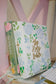 Hand Painted Bible, White & Blue Floral