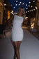 White Sleeveless Sheath Dress
