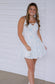 Blue bow athletic dress