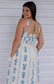 Blue floral detail maxi