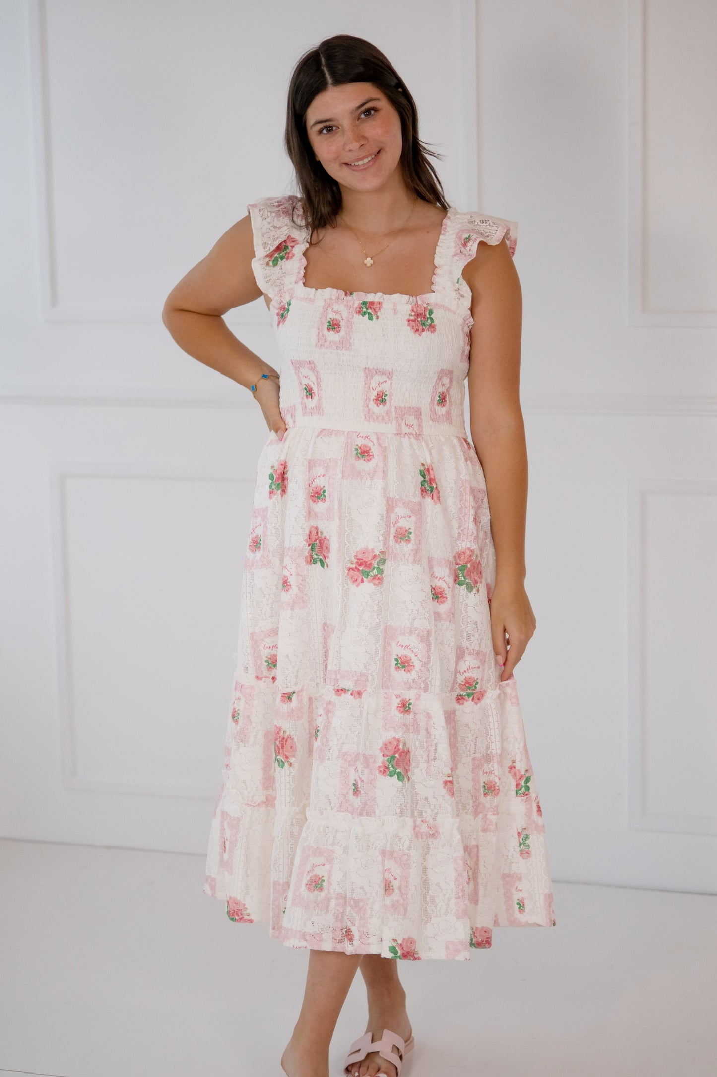 Pinky roses maxi