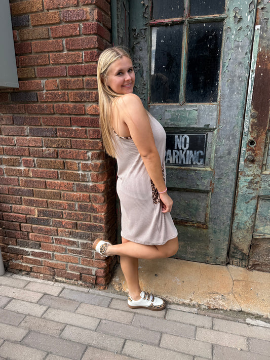 Ribbed cheetah trim MINI￼￼