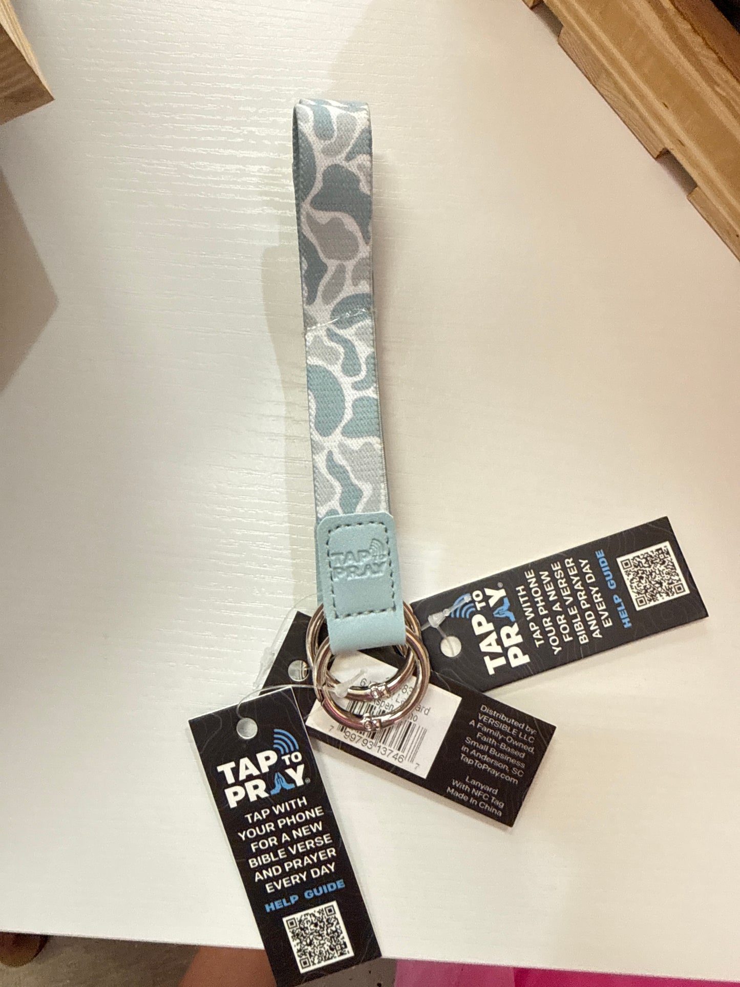Tap to pray lanyard
