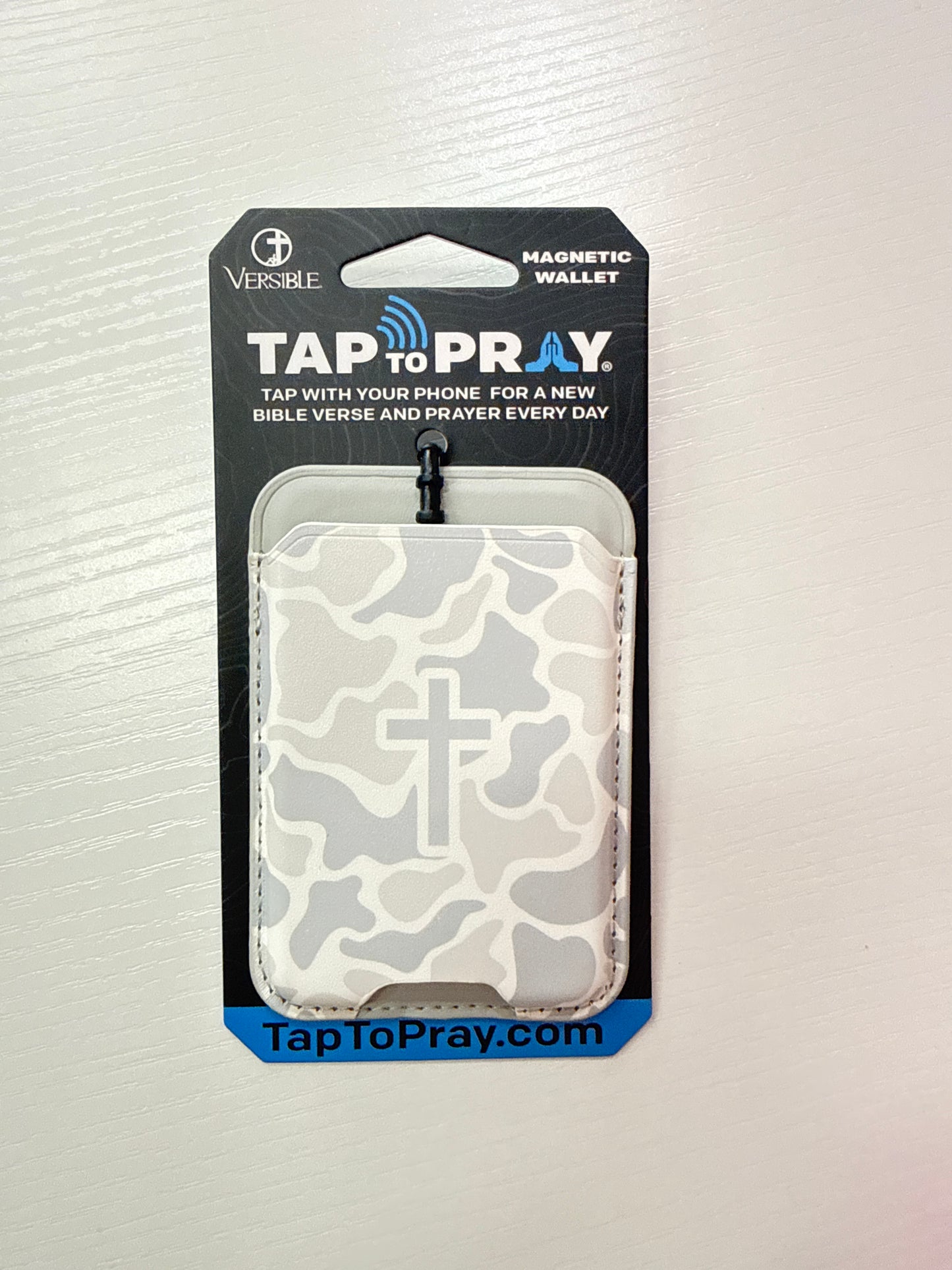 Magnetic wallets tap to pray