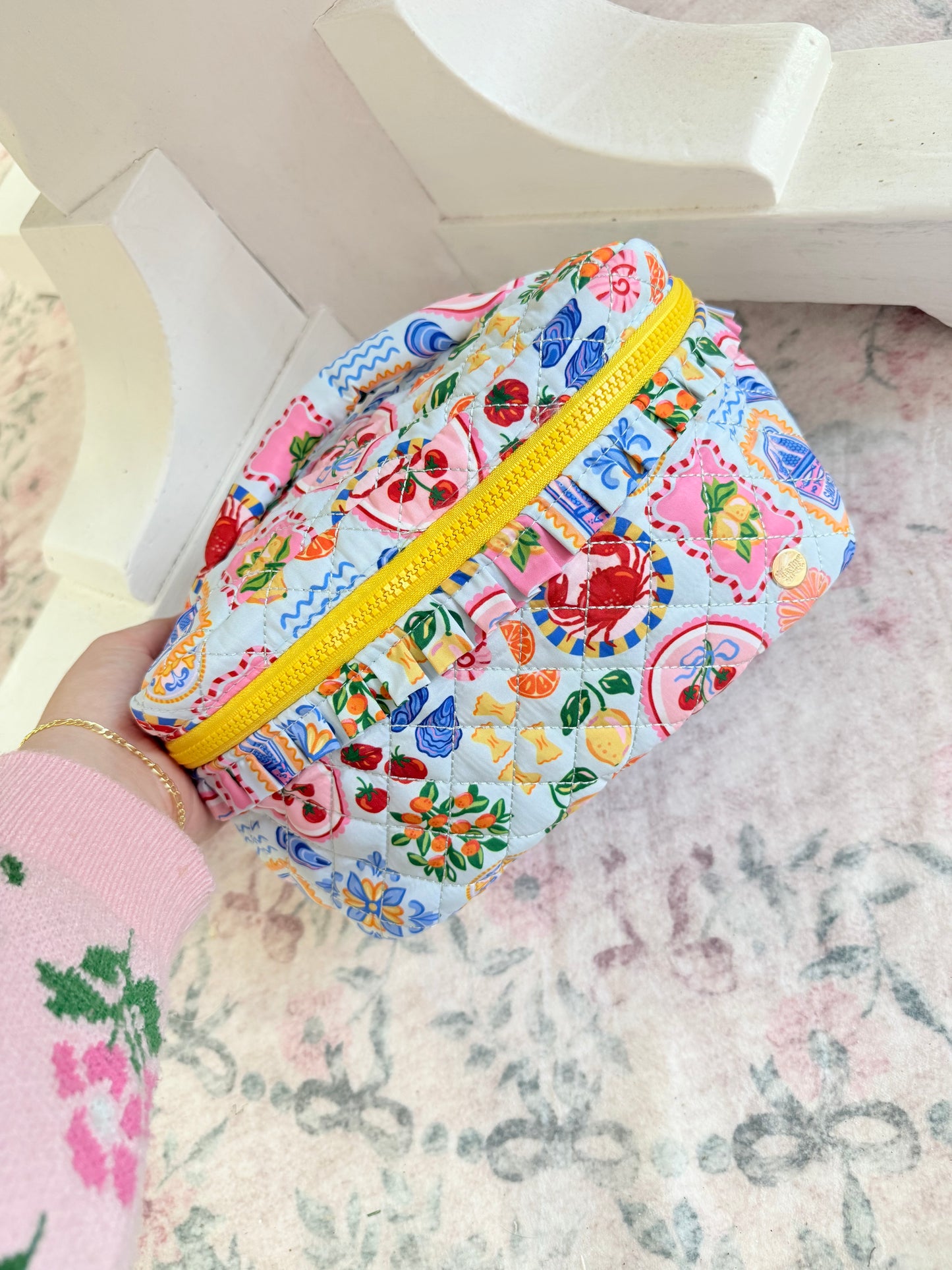 Glam & Go Quilted Cosmetic Bag - Ciao Bella