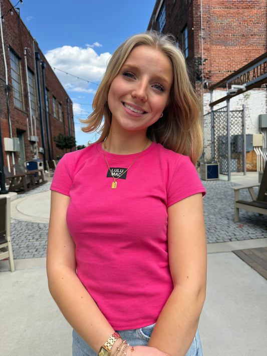 Lulu Mac pink tee
