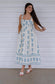 Blue floral detail maxi