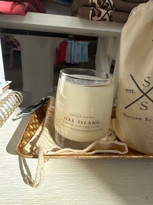 Oak island candle