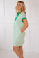 Kelly stripe Green mini dress