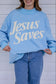 Jesus saves mock neck