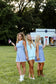 Baby blue SHORTS bow set