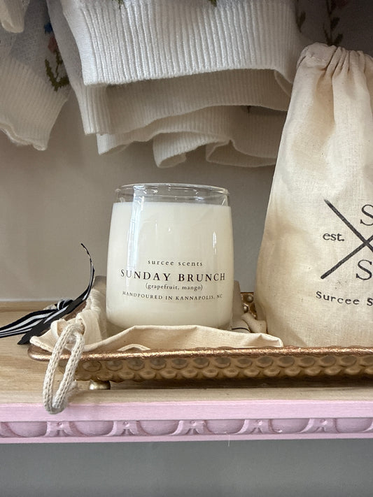 Sunday brunch candle